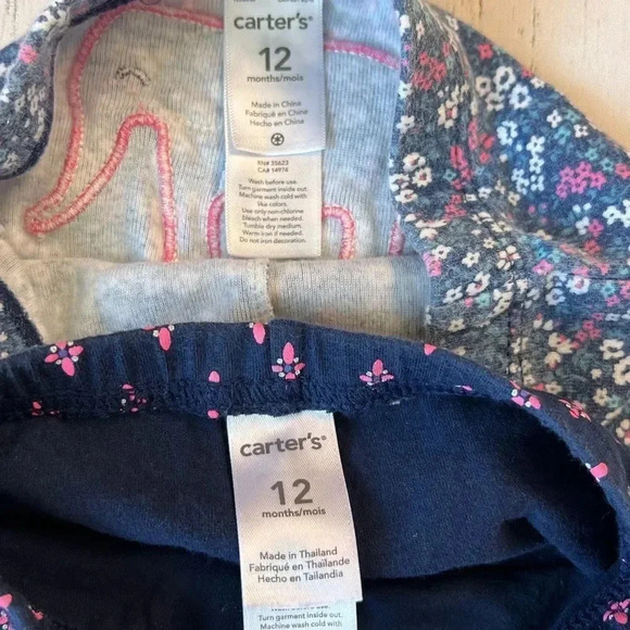 Carter’s/Circo infant girls’ leggings Size 12 months - Picture 8 of 9